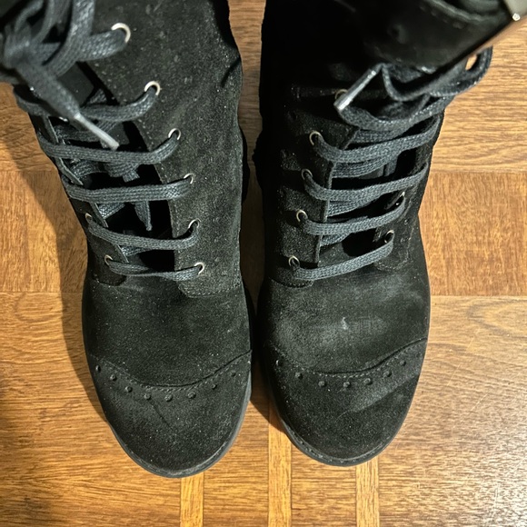 Italian-made Barely Worn Combat-Style Boots - Picture 4 of 8